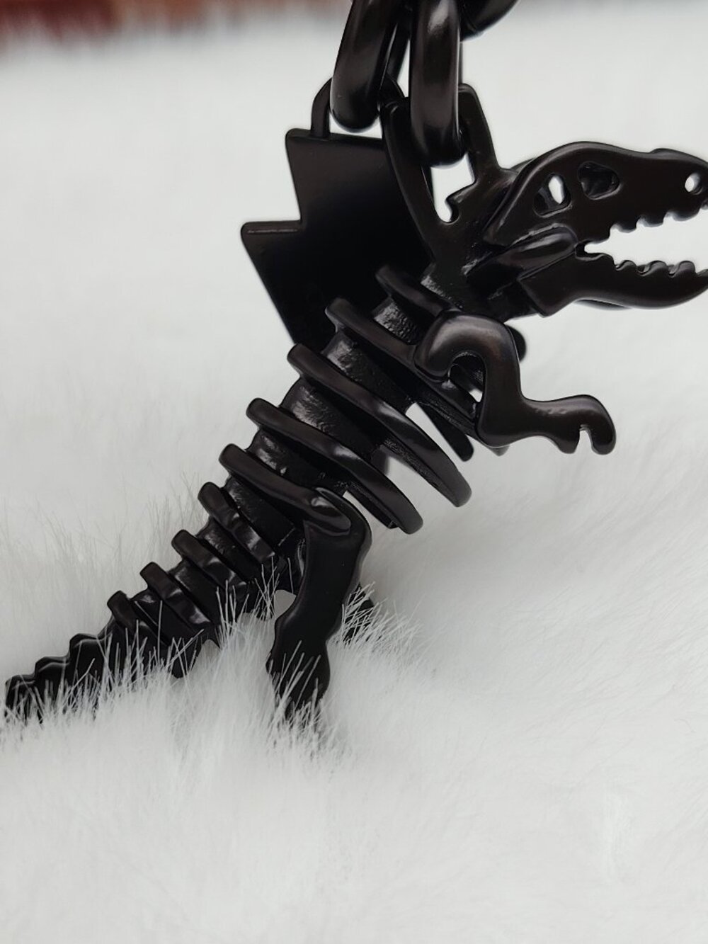 Coach Black Rexy Skeleton Bag Charm Keychain Coach Bag Accessories - Picture 5 of 9